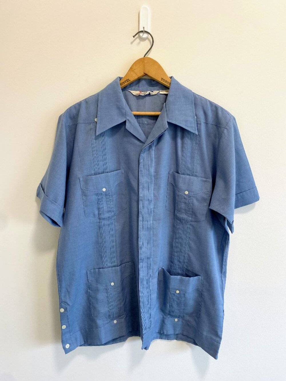 Vintage Button Down Workwear Shirt / 70s